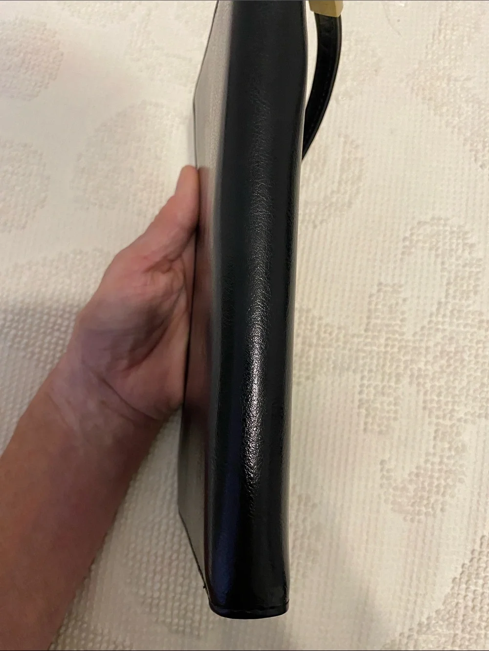 Sendefn black leather